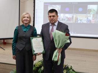 Директор предприятия награжден Почетной грамотой Белорусского профсоюза работников леса и природопользования 